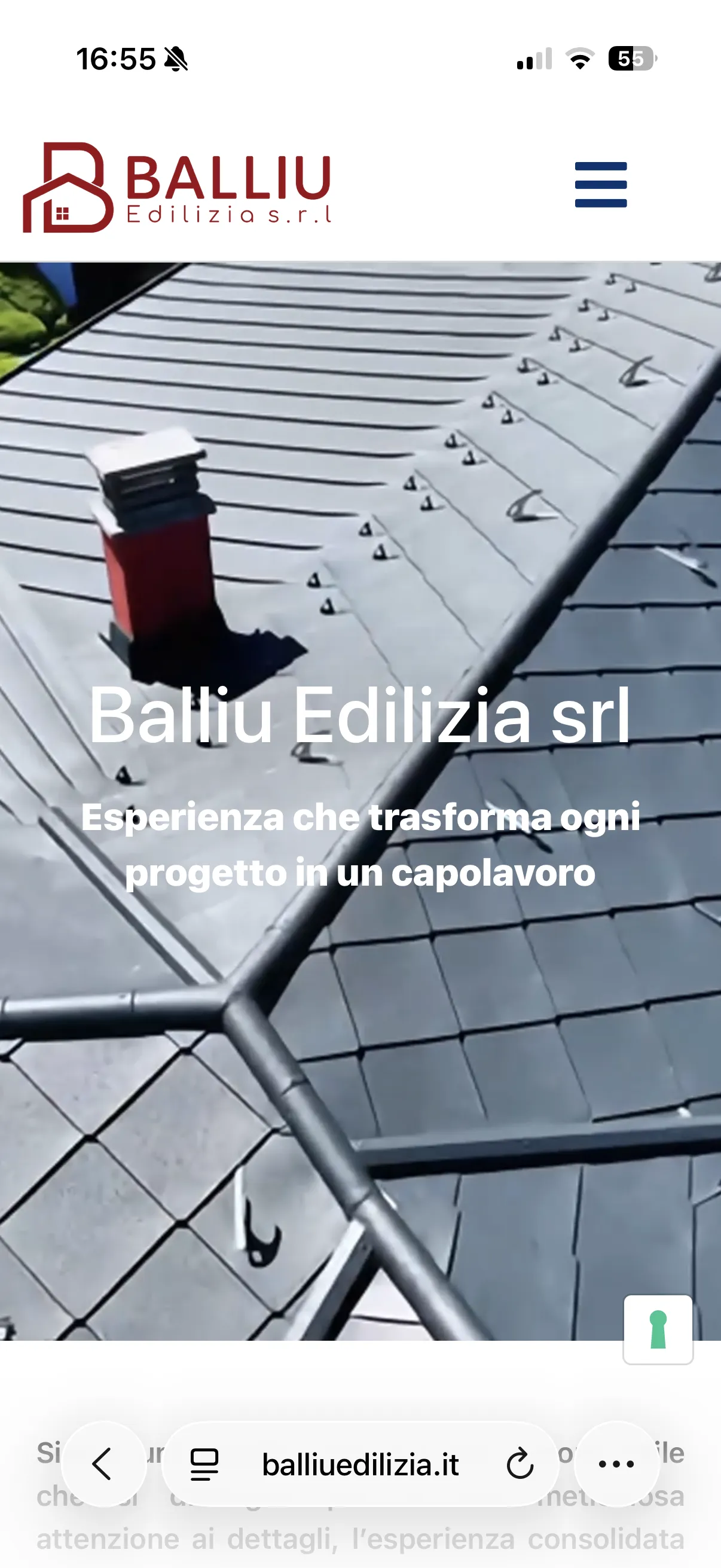 Schermata 1 del sito di Balliu