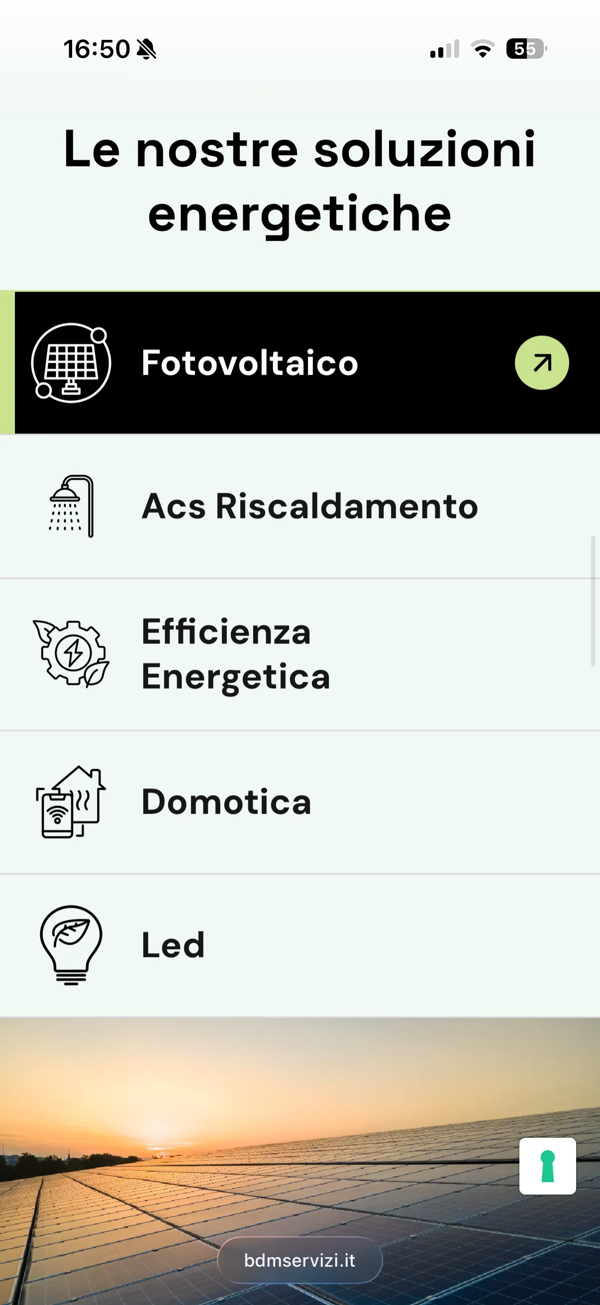 Schermata 3 del sito di BDM Servizi