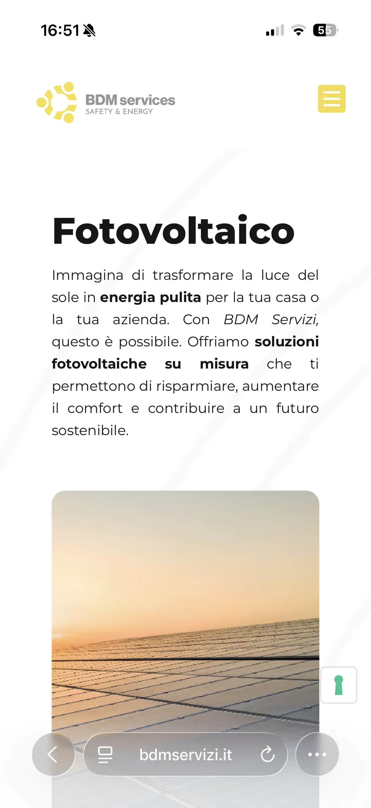 Schermata 4 del sito di BDM Servizi