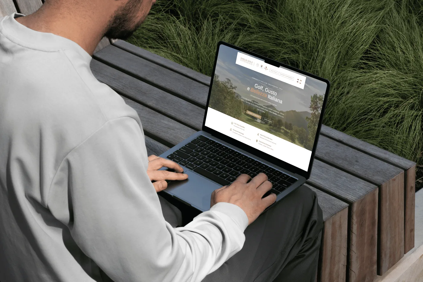 Homepage del sito di Emilia Golf Experience